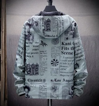 Karl kani newspaper clearance jacket
