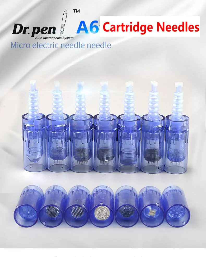 1/3/5/7 9/12/36/42 PIN / Nano Derma caneta Recarregável Microneedle Cuidados com a pele Dermapen Dr.Pen A6 Cartucho de agulha