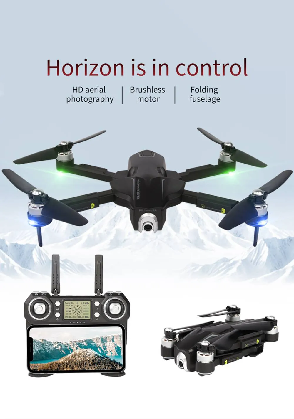 XMRC M8 4K 5G Wi-Fi bezszczotkowe GPS Składany dron RC z regulowanym szerokim kątem 110 stopni Automatyczne obserwacje