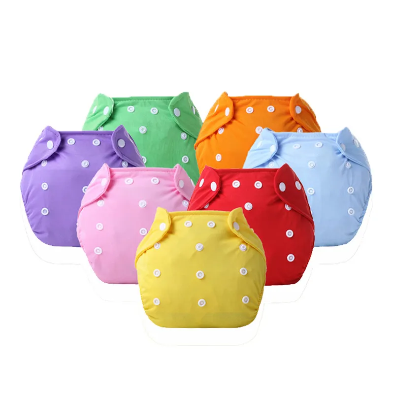 Reusable 100 Cotton Baby Happy Flute Cloth Diapers With