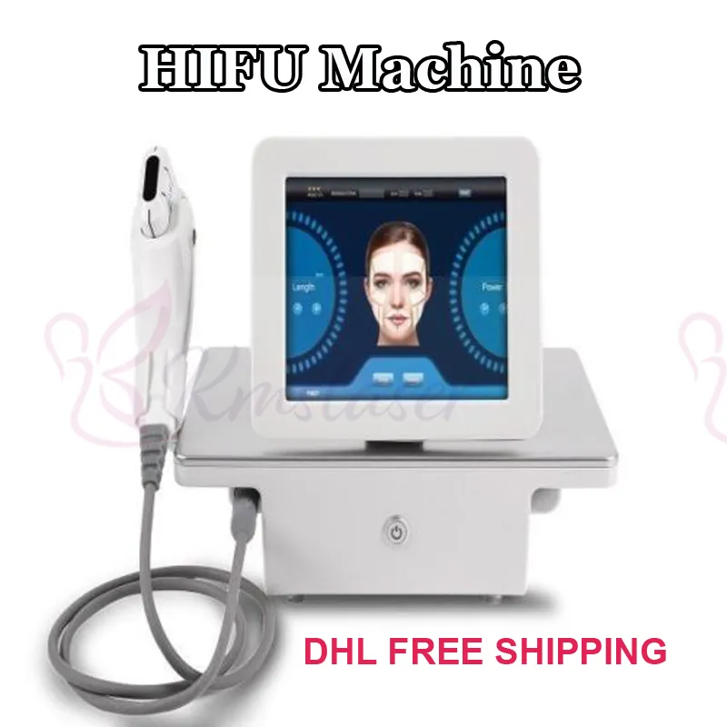 Professionell Hifu Slimming High Intensity Focused Ultraljud Face Lift Wrinkle Removal Body Slim Machine med 5 huvuden