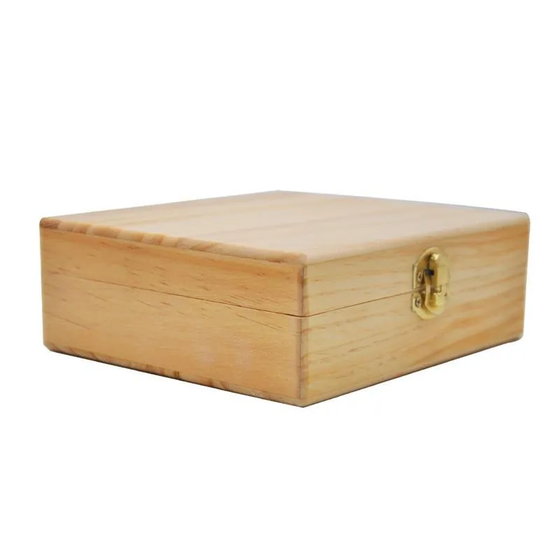 Portable Wooden Box With Rolling Tray Natural Handmade Wood Tobacco Cigarette Storage Box Container For Smoking Pip Accessories Hot Cake