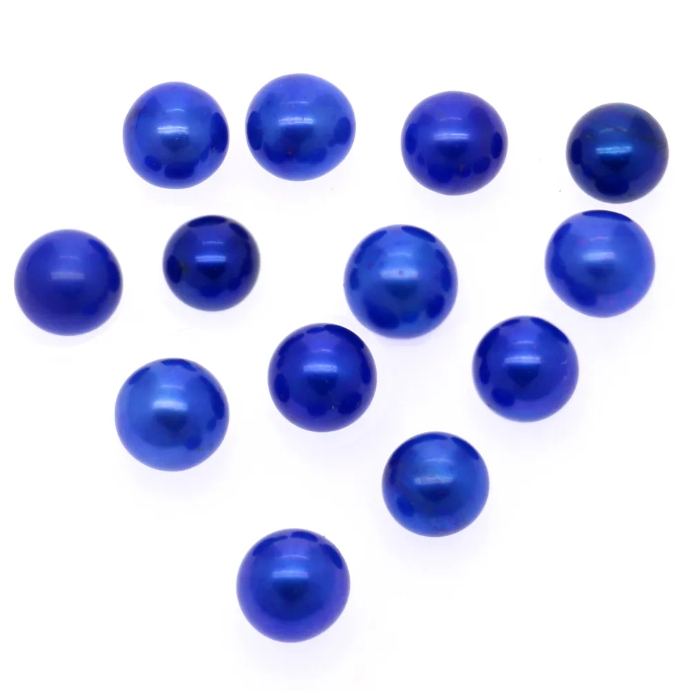 Wholesale natural freshwater pearl 6-7 mm round blue loose beads DIY women jewelry accessories 29 kinds of pearl color available