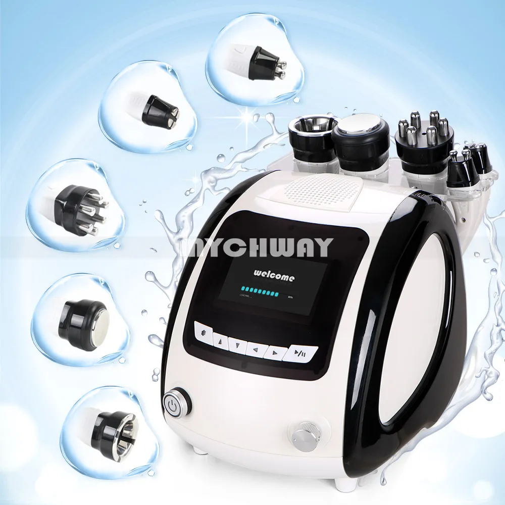 Bester Preis Ultraschall Kavitation Schlankungsmaschine Vakuum RF Funkfrequenz Multipolares Bipolar RF Fett Cellulite Brennen Hauthebe