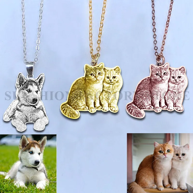 Dog Necklace With Picture | Custom Pet Photo Necklace - Keep Your Pet Close  to Your Heart – Cushy Pups