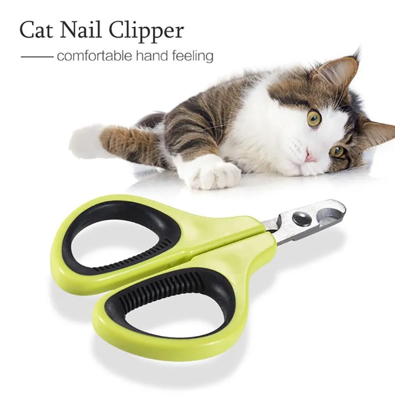 Pet Nail Clippers Cat Nail Scissors Cutter Trimmer för kattunge valp Rabbi Bird Ferret EtO2006