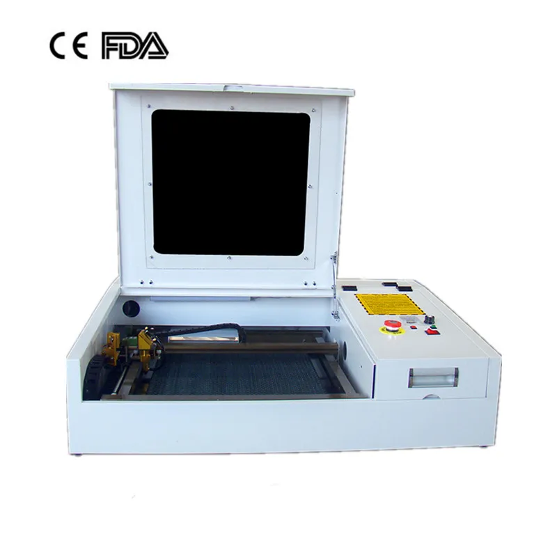 ZD50W 440 400X400mm Lasergraveringskärmaskin med CO2-laserrör och gyllene laserhuvud Leverera med DHL eller TNT eller FedEx till din dörr