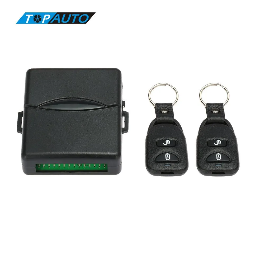 Freeshipping Car Auto Remote Central Kit Dörrlås Låsfordon Keyless Entry System med Central Locking med fjärrkontroll Biltalarm