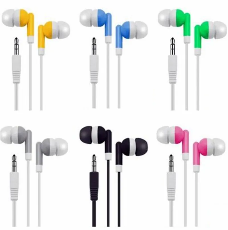 Candy Colorful Earphone 3.5mm Univeral Earbuds Earphones headphone for iphone 5 6 samsung htc android phone mp3 pc tablet