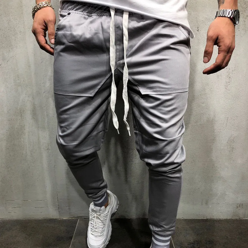 Mens Athletic Skinny Jogging Bottoms For Gym Running And Sports Slim Fit Long Sweatpants Sports Trousers For Men From Duixinju 15.5 DHgate.Com