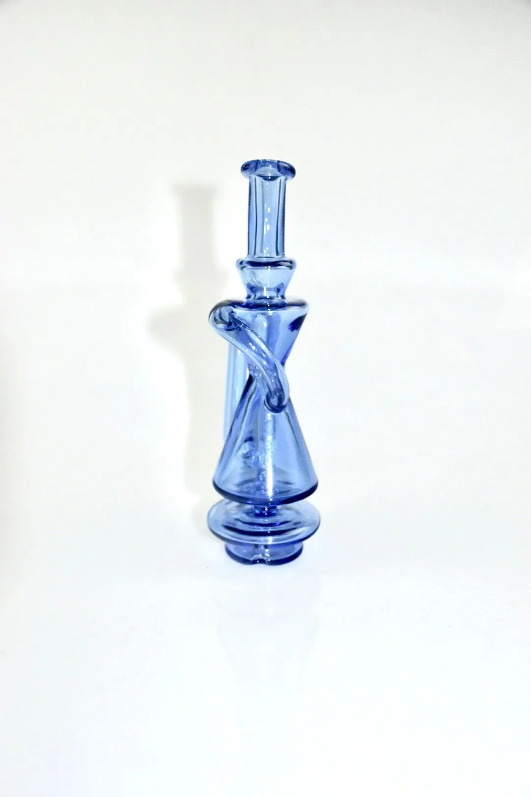Carta and peak Recycler Glass Bong, blue hookah, 14mm connector