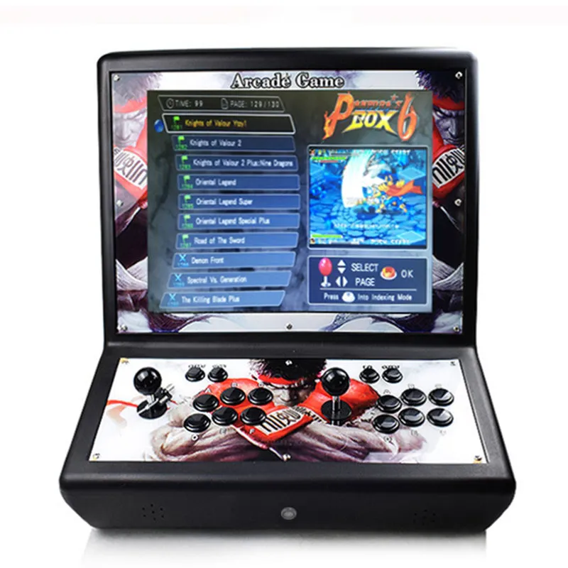 Arcade Roxo Pandora Arcade Game Machine 2 Jogadores com Jogos de