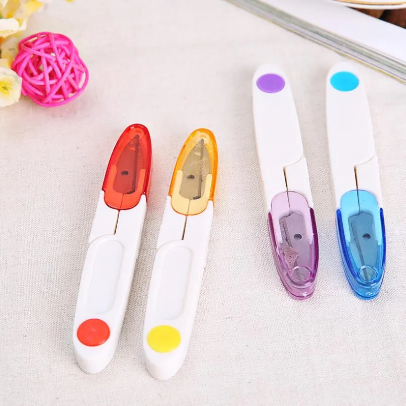 Cutter Scissor Cross-stitch Sewing Mini Tool Embroidery Home Clipper Snip Tailor Thread Household Transparent Cover LX6070