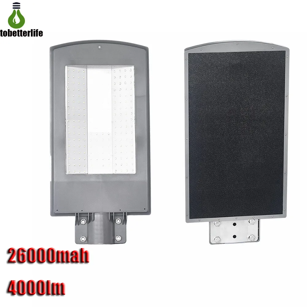 Super Bright 204LED SOLAR LAMP 26000MAH 4000LM Radar Sensor Street Light 2 وضعان في الهواء الطلق لإضاءة غاردان ساحة