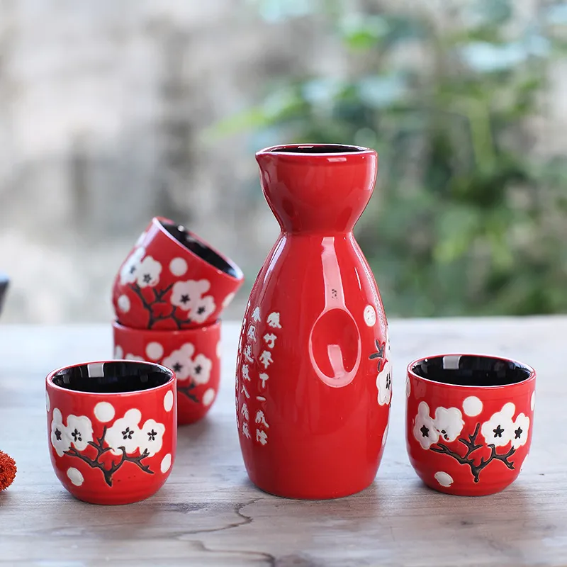Conjunto De Saquê De Cerâmica Japonesa, Drinkware Criativos