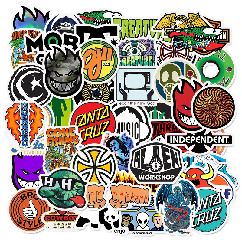 50 Mixed Color Transparent Pvc Sticker For Skateboards, Laptops, Fridges,  Helmets, Bicycles, Motorcycles, PS4, Notebooks, Guitars, And More From  Cindyyyyy, $1.67