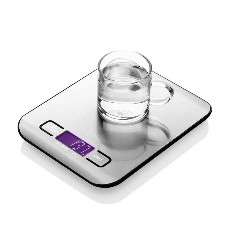 الصمام الموازين المطبخ الرقمية الإلكترونية متعددة الوظائف الغذاء مقياس الفولاذ الصلب LCD الدقة مقياس المجوهرات مقياس الوزن