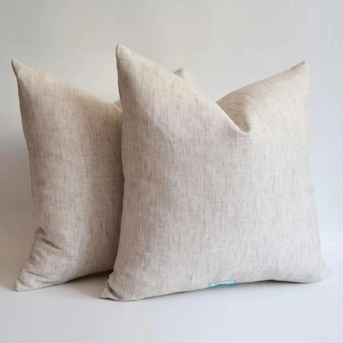 1 szt. Wszystkie rozmiary Linen-Cotton Blended Natural Grey Pillow Case szara pusta lniana pokrywa poduszki 240GSM Naturalny drobny lniany poduszka Cove169i