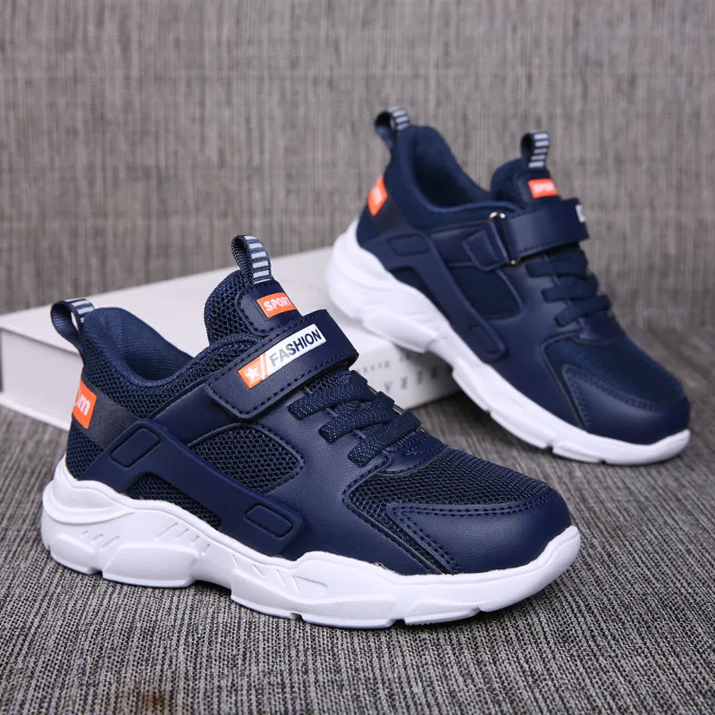 ULKNN Scarpe da bambino 2019 autunno 6 ragazzi minori di 12 scarpe sportive di 15 anni 10 bambini 9 bianche sneakers blu nero per gli studenti