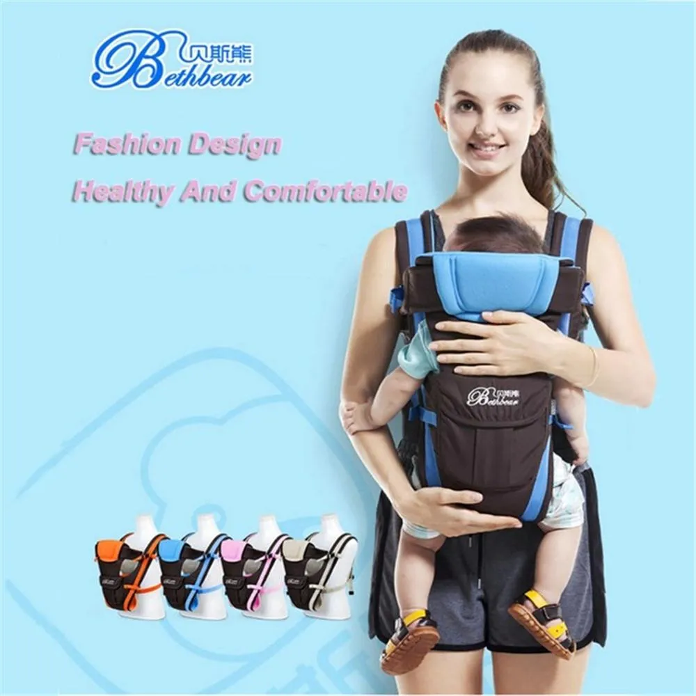 Beth Bear 0-30 maanden babydragers Kinderen Sling Front Face Backpack Infant Multifunctionele zak wrap Baby Kangaroo Nieuwe dragers