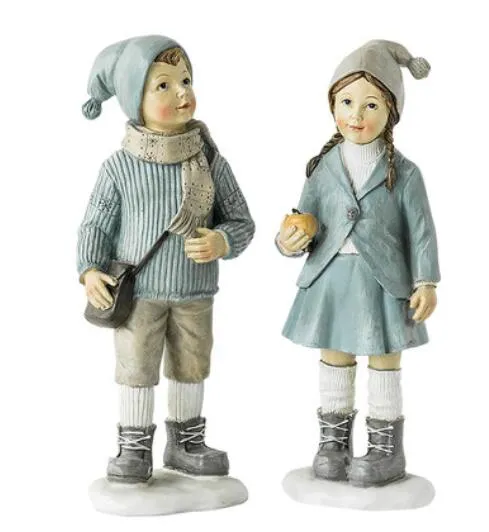 Ornamenti di simpatici personaggi dell'infanzia in stile nordico Regali per bambini di Natale Decorazioni per la camera da letto della stanza del desktop