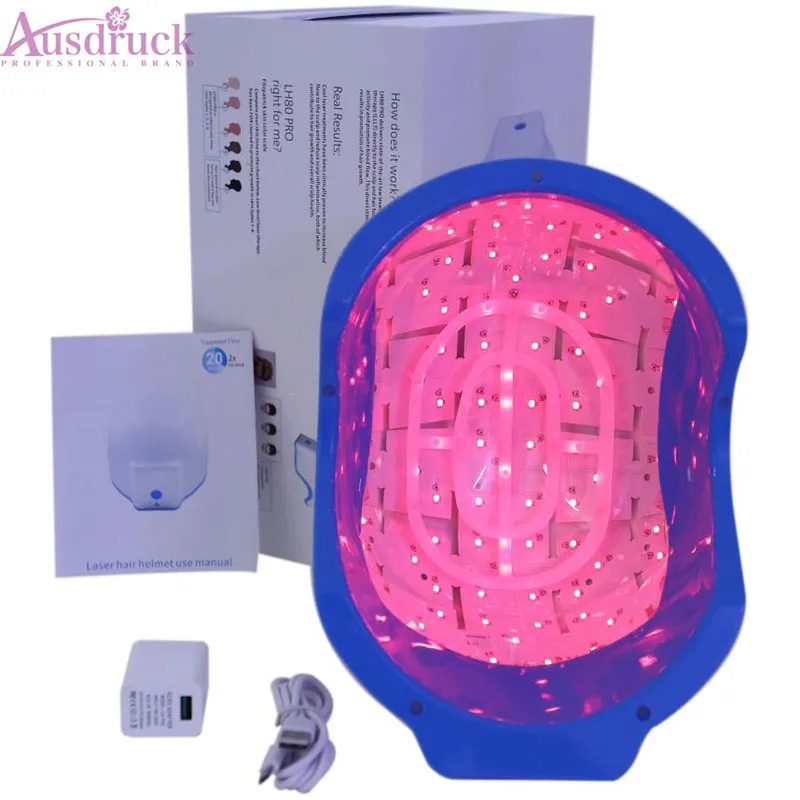 Laser Haaruitval Hergroei Groei Infrarood Behandeling Cap Helm Anti-Ontharing Therapie Alopecia 80 Diodes Schoonheid Instrument