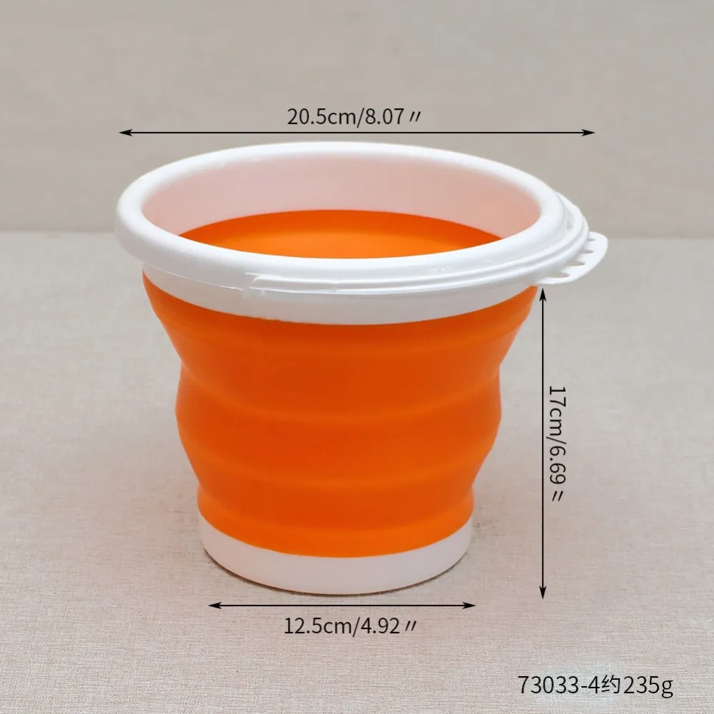 휴대용 접이식 배럴 실리카 젤 플라스틱 물통 야외 자동차 세탁 및 낚시 여행 집 다가성 10L51