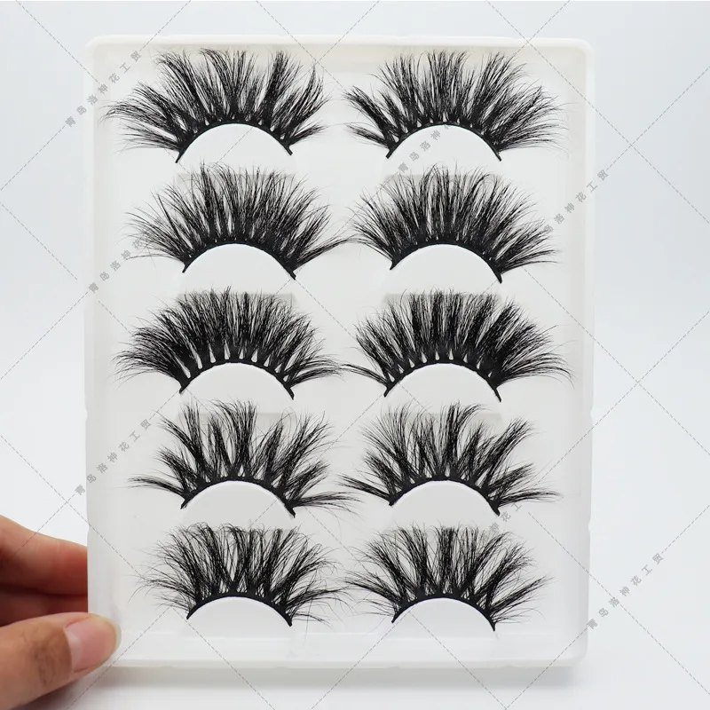 30mm long 10 styles 3D real mink hair false eyelashes to make eyelash lengthening version by hand 