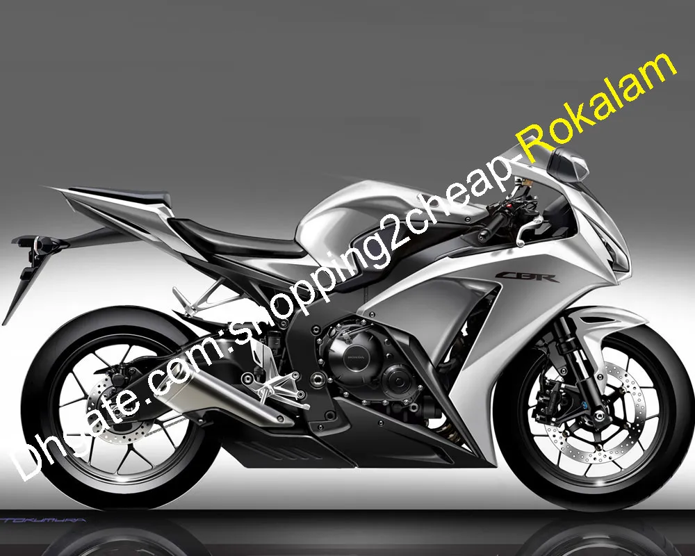 Honda CBR1000RR 2012 için 1000RR Fairing Kiti 2013 2014 2015 2016 CBR1000 CBR 1000 Gümüş Siyah Perazik Kiti (Enjeksiyon Kalıp)