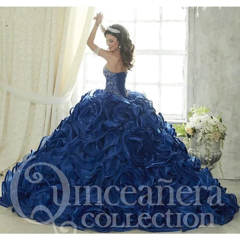 Midnight blue quinceanera dresses sale