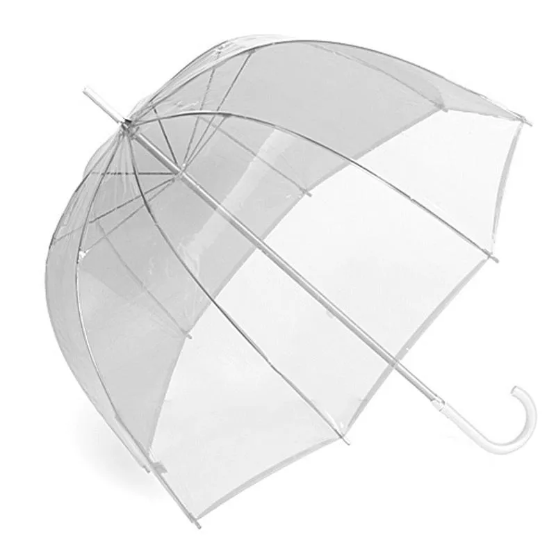 34 parapluie clair grande bulle dôme profond mignon Gossip Girl parapluies transparents résistance au vent de haute qualité