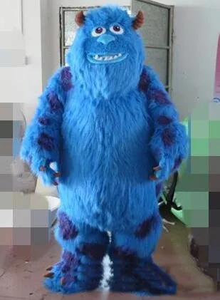 2019 Factory Sale Hot Blue Monster Cartoon Character Mascot Costume for Adult