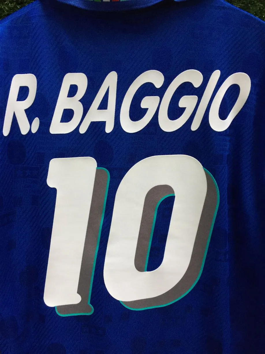 Italy No10 R.Baggio Away Soccer Country Jersey