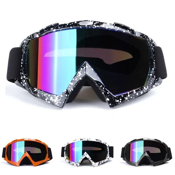 Motorcykelskydd Gear Flexibel Cross Helmet Face Mask Motocross Goggles ATV Dirt Bike UTV Eyewear Gear Glasses224m
