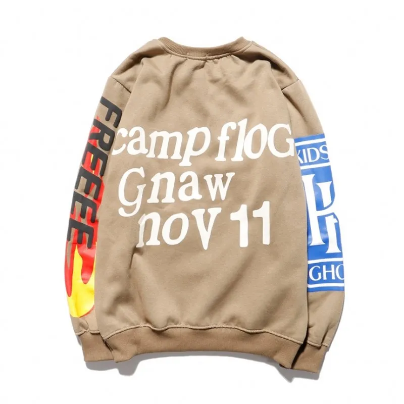人気新品入荷 High Quality Hip Hop Letter Print Smiley Face Sweatshirt For 化粧水・ローション・トナー