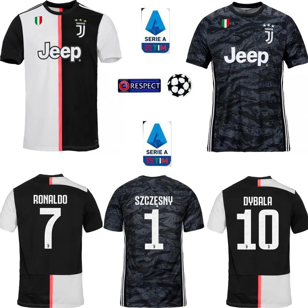 Thai JUVE 19 20 RONALDO DYBALA Soccer Jersey Juventus Football Shirt
