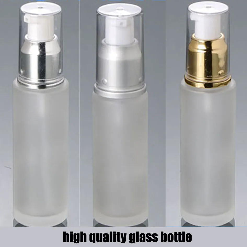 Wholesale 20ml 25ml 30ml 50ml Transparent Cap Frosted/Matte Glass