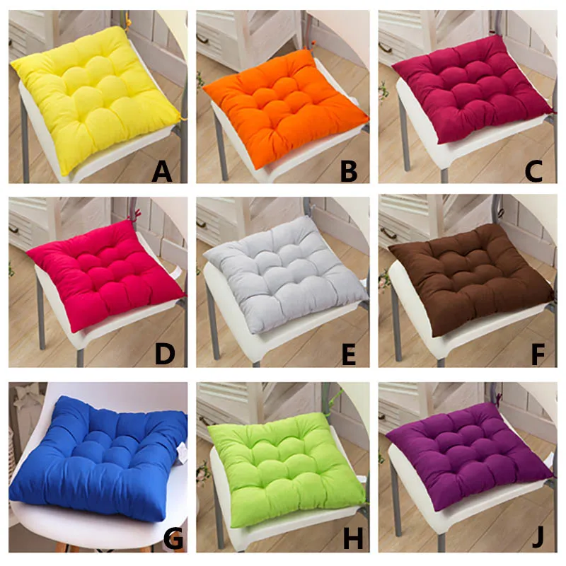 40 * 40cm Indoor Outdoor Garden Cushion Oreiller Patio Home Cuisine Bureau Car Sofa Sofa Silt Soft Cushion