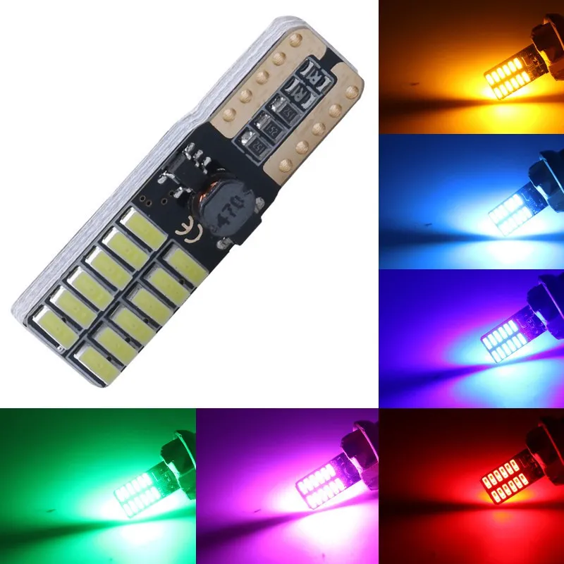W5W T10 24SMD 4014 CANBUS LED Car Plaque d'immatriculation Lights Clearance Park Bulb 12V