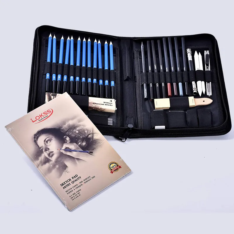 Pencil Disegno Professionale Schizzo Kit Matita Schizzo Schizzo A Carbone  Di Grafite Sticchi A Gomito Elimina Da 25,54 €