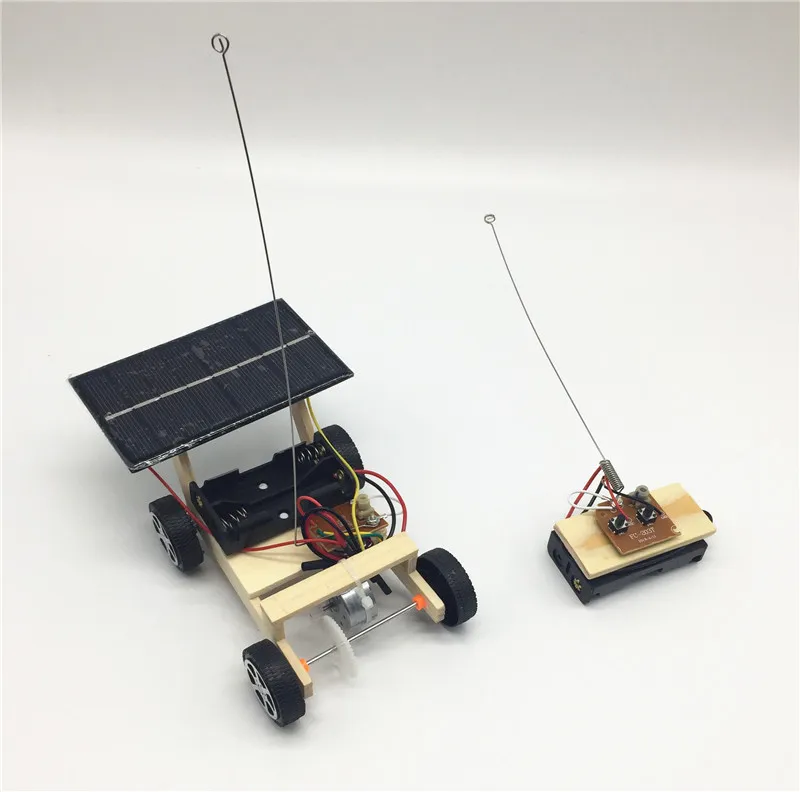 과학 실험 태양 광 원격 제어 차량 교육 장난감 조립의 크리에이티브 모델 DIY 과학 기술 제조