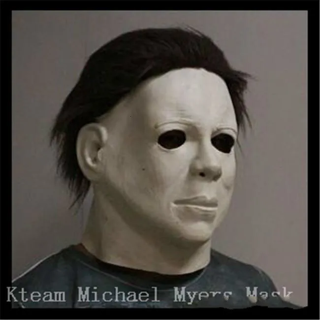 DEPHIE Michael Myers Maske Mit Messer – Latex-Halloween-Maske Für Cosplay & Gruselpartys