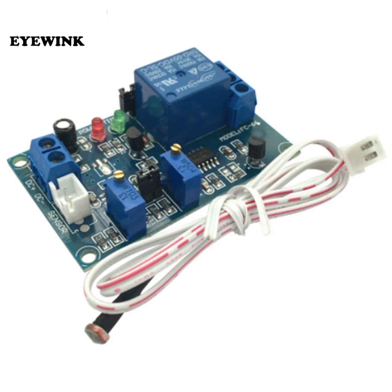 Freeshipping 10PCS / lot 5V Photoresistor Relay Module 빛 밝기 센서 타이머 감지 컨트롤러 스위치 On / Off With Car For Wire