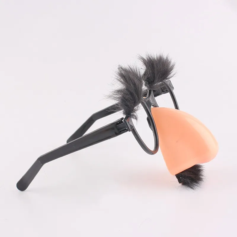 UIEXAY Occhiali Divertenti Con Naso Grande, Occhiali Divertenti Occhiali Naso Baffi Occhiali di Halloween Naso Grande per Decorazione Della Festa in Costume Halloween Versione Adulti 2 Pezzi