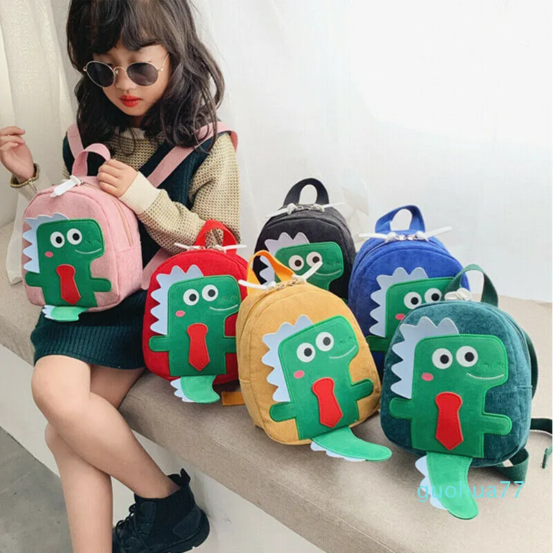 Designer-Mignon Enfants Unisexe Garçons Filles Dinosaure Conception Animaux Sac À Dos Toddler School Cartoon Voyage Sac Bookbag