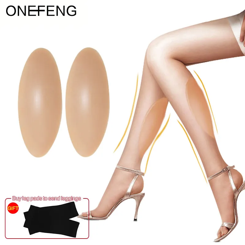 Silicone Leg Onlays Body Beauty Almofada macia Correção do tipo de panturrilha Ocultar fraquezas Venda direta da fábrica