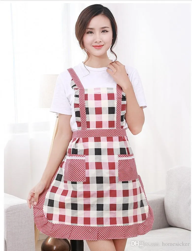 Buy Adithya Cotton Kitchen Checked Apron Free Size 1 Pc Online At Best  Price of Rs 299 - bigbasket