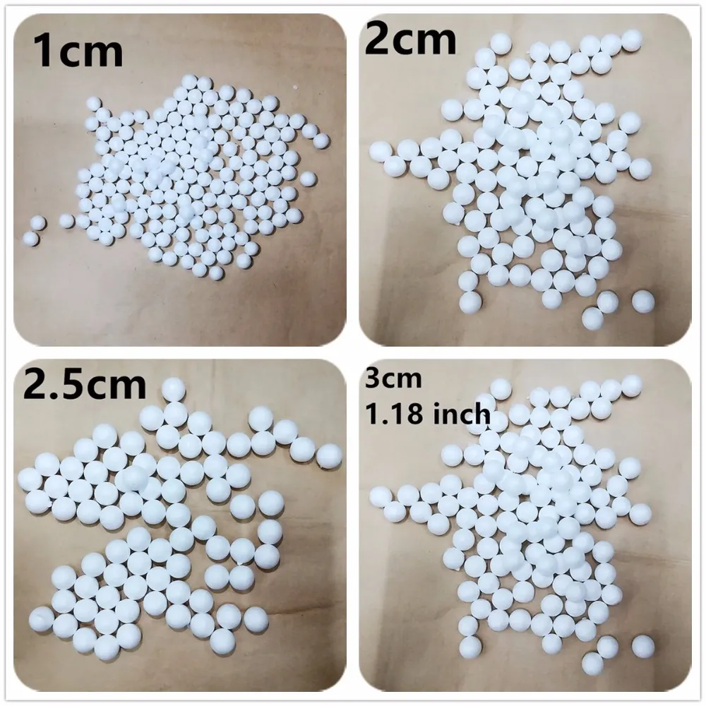 1/1.5/2/2.5/3/4/5cm Modelling Polystyrene Styrofoam White Foam Round  Spheres Crafts DIY Party Wedding Ball Decoration Supplies