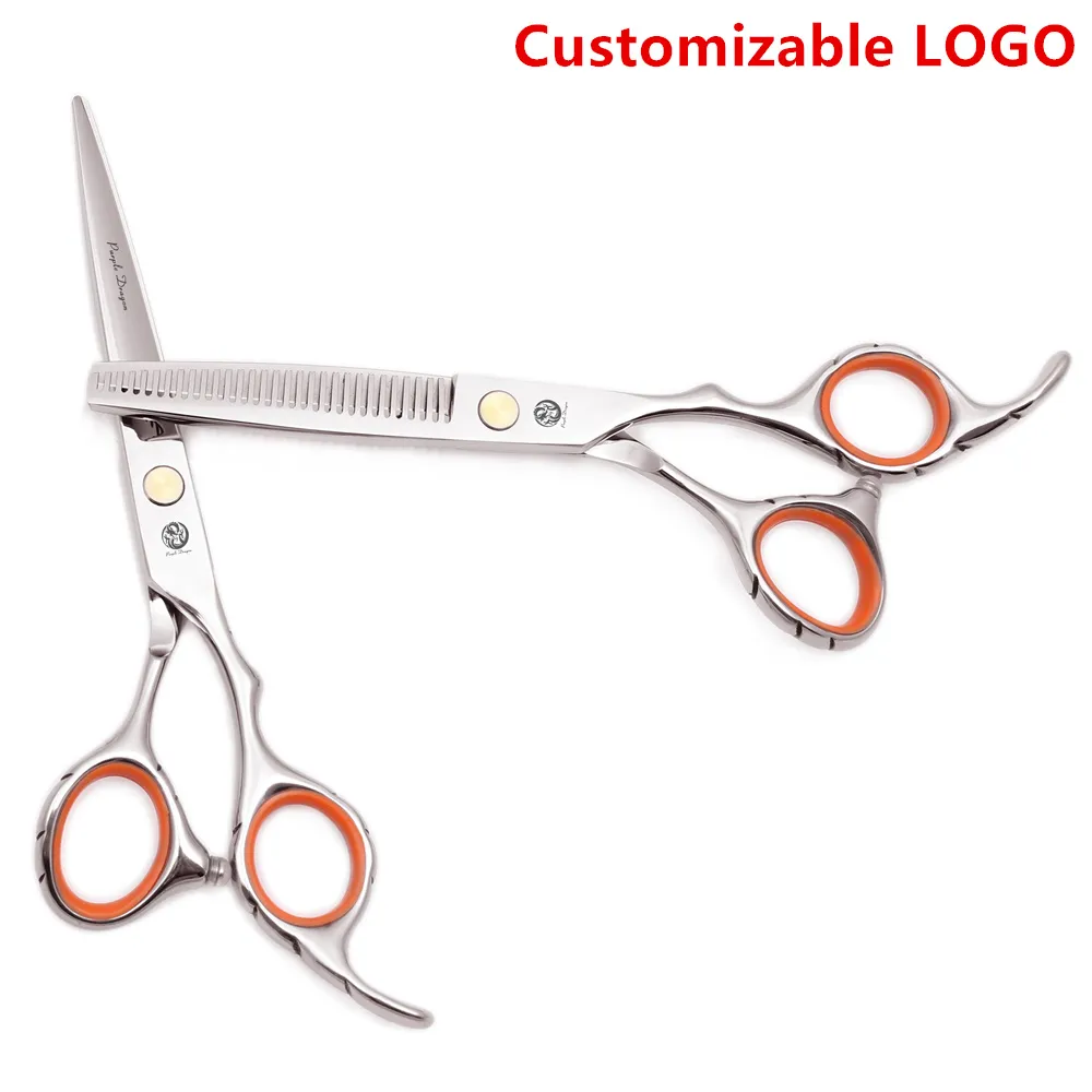 Professional Grooming Scissors 5,5" 6.0" Dog Cat inoxidável Hetero tesouras de desbaste tesoura tesoura Pet Scissors Promoção Z1009