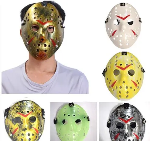 Nueva máscara de Jason Voorhees Viernes 13 Película de terror Máscara de hockey Disfraz de Halloween aterrador Cosplay Festival Máscara de fiesta GB857